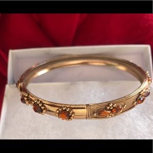 Topaz stones bangle (November birthday)